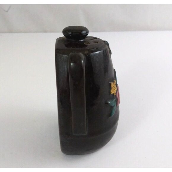 Vintage Thames Redware Pitcher Sugar Shaped Floral 4" Salt & Pepper Shakers - Picture 10 of 14